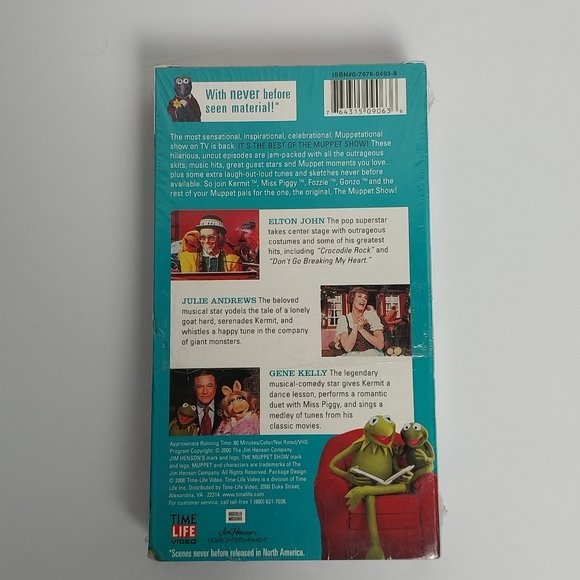 2000 Best of The Muppet Show Time Life Video VHS Tape Movie New Elton John - Picture 3 of 4